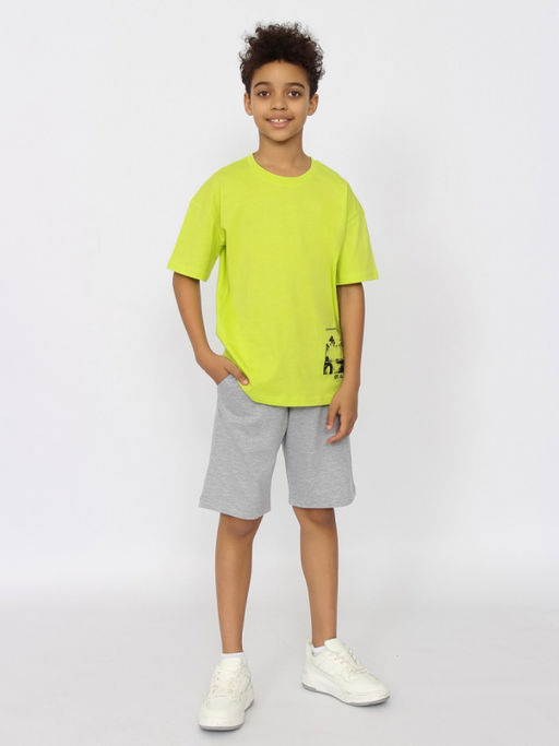 CRB wear/CSJB 63804-36-405 Футболка для мальчика,лайм/Ex.Cherubino  фото 3