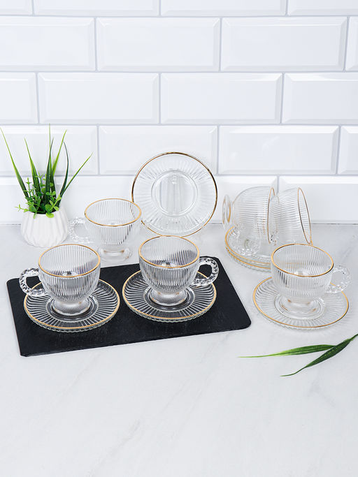 Чайный набор 12 предметов / 9029 /уп 12/ с золотом - ГалеонТрейд фото 2