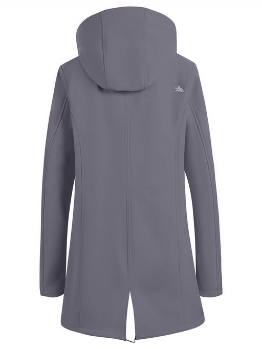 Парка спортивная женская с капюшоном softshell темно-серого цвета 9568TC - Mtforce фото 23