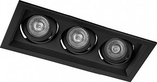 Светильник потолочный встраиваемый, MR16 G5.3 черный, DLT203