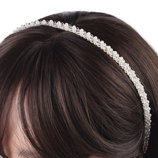 Ободок для волос жемчуг / GTS-27 /уп.12/ - Галеонтрейд фото 2