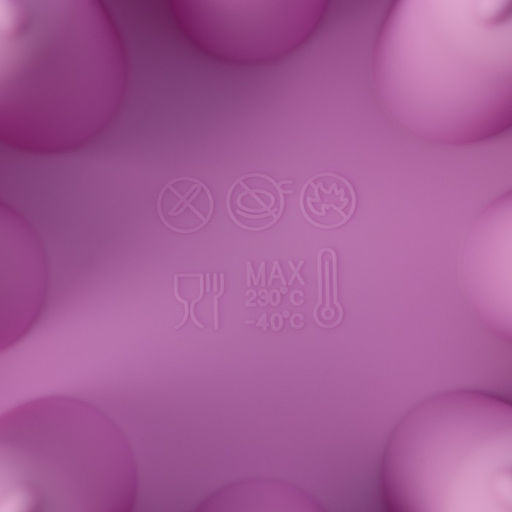 Форма для выпечки Доляна «Сладости. Кусочки торта», силикон, d=26 см, 8 ячеек (9.5×5.8 см), сиреневая