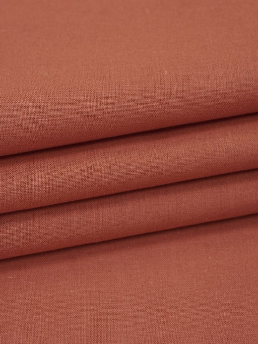 Вареный (стираный) хлопок цв.Терракотовый, ш.2.5м, хлопок-100%, 105гр/м.кв - Купава фото 2