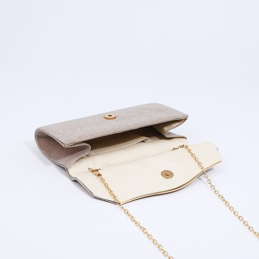 Сумка-клатч на магните, цвет бежевый