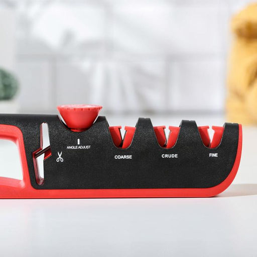 Точилка Hi-tech, 4 в 1, с регулятором угла заточки, серая