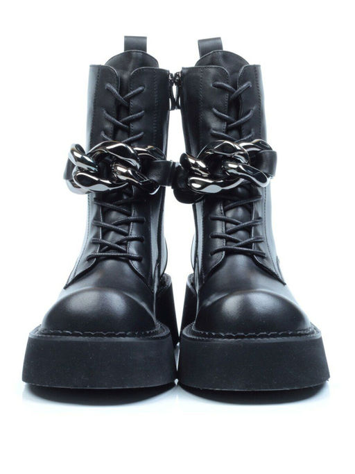 01-CYX03-1 BLACK Ботинки демисезонные женские (натуральная кожа, байка) - Фабричный китай фото 8