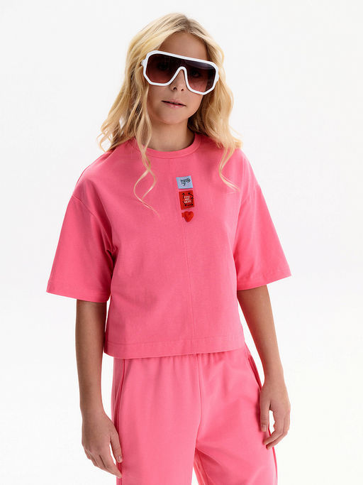 PELICAN, футболка для девочек, Розовый