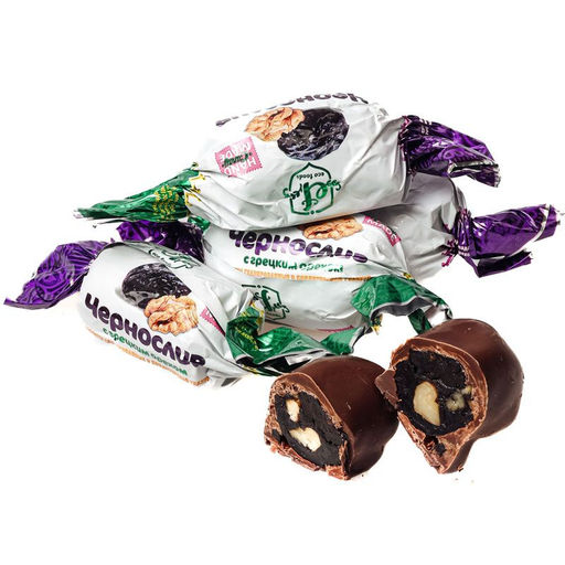 Конфета шоколадная Чернослив с грецким орехом 1 кг