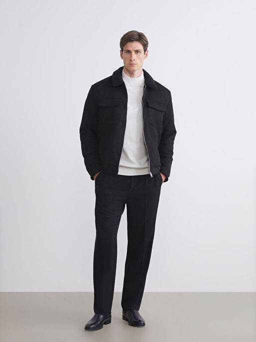 Slim Fit G?mlek Yaka S?et Erkek Mont
