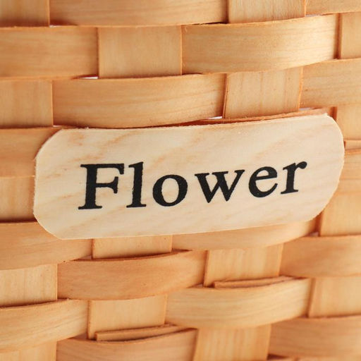 Корзина плетёная для хранения, 22×15.5×12 см, ручка h=13.5 см, секвойя