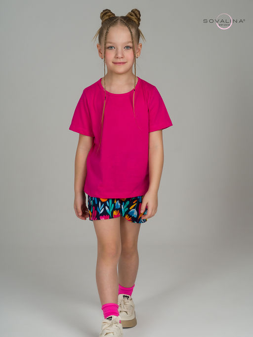 Костюм Лайт фуксия-акварельные цветы - Sovalina фото 15