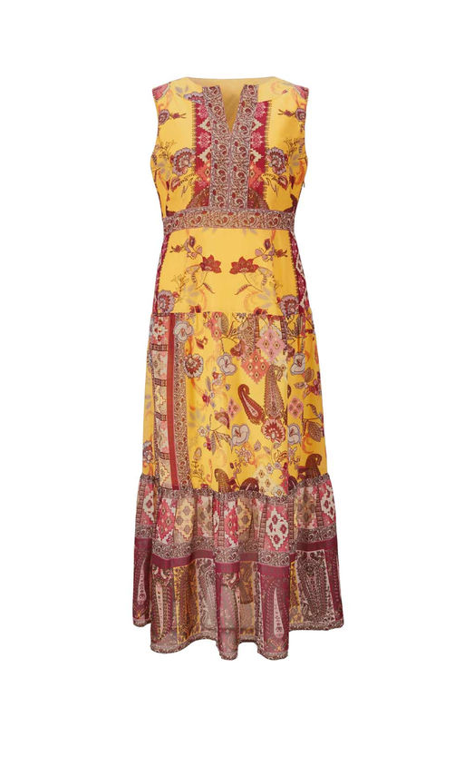 Платье, желто-коричневое - Linea tesini фото 2