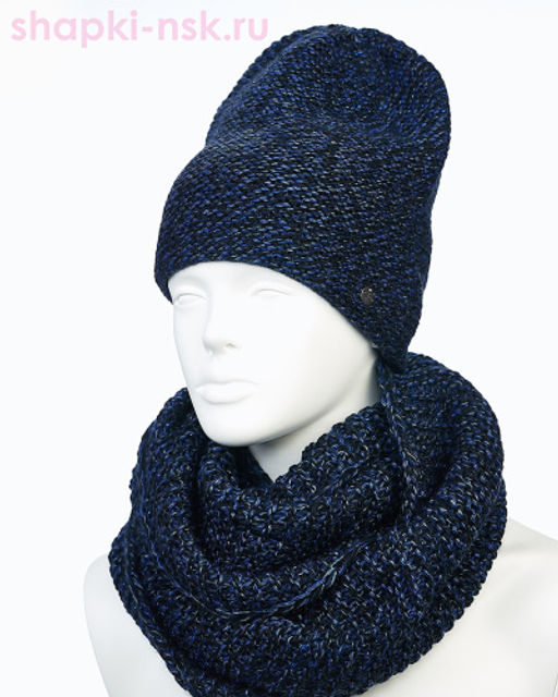 55335-1 Комплект женский (колпак+снуд) (56-58) - Static фото 15