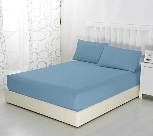 Трикотажная простыня на резинке (деним) 200*200 см. хлопок 100% - Лен поволжья фото 2