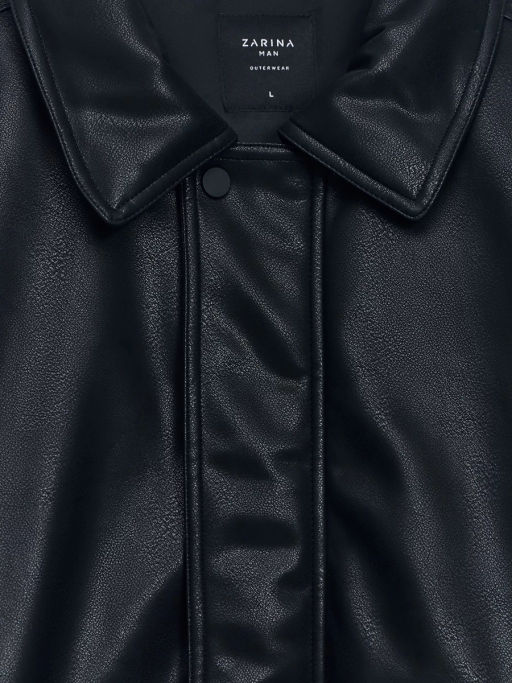 Утепленный бомбер из экокожи / Zarina  фото 3