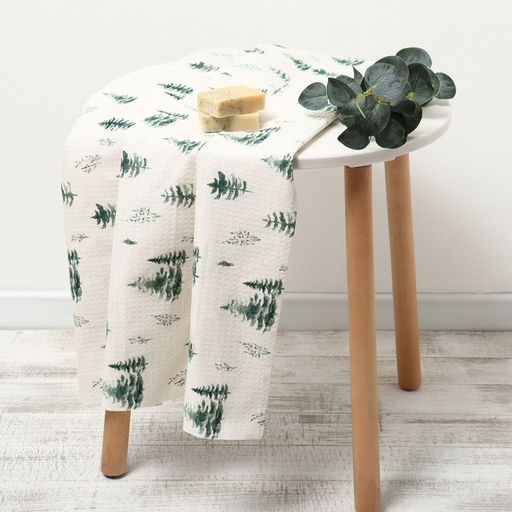 Полотенце Ёлочки 80?150 см, 100% хлопок, ваф.полотно, 160 г/м?