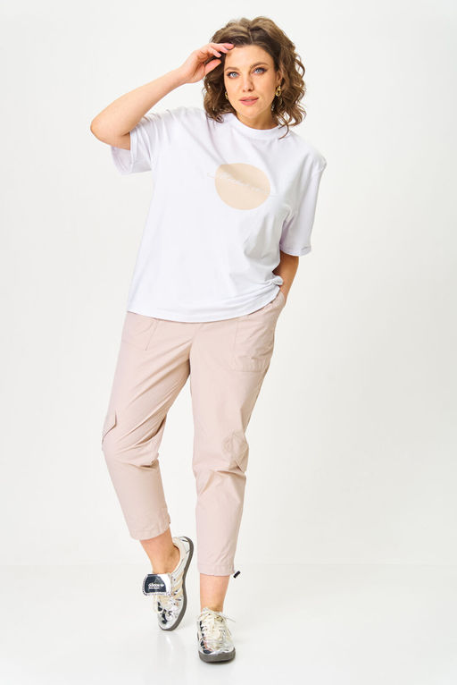 Костюм Michel Chic 1414 белый, бежевый  фото 4