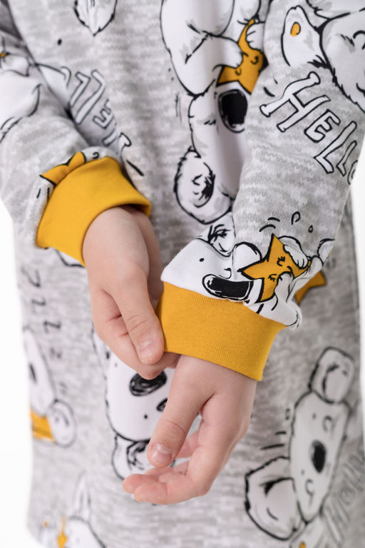 Сорочка с длинным рукавом начес М225110сж