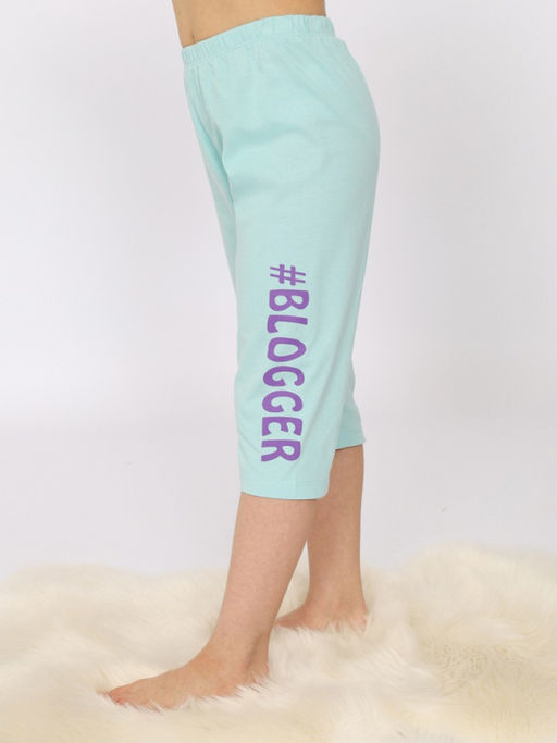 CRB wear/CSJG 50173-49 Пижама для девочки (футболка, бриджи),светло-бирюзовый/Ex.Cherubino  фото 5
