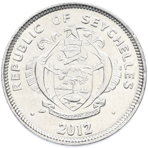 Монета 25 центов 2012 года Сейшелы