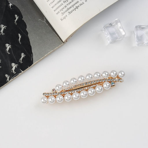 Цена за 2 шт. Заколка - автомат для волос «Олимпия», веточка, 8.5 см