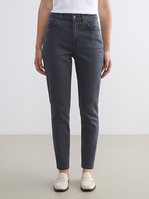Slim Mom Kad?n Jean Pantolon