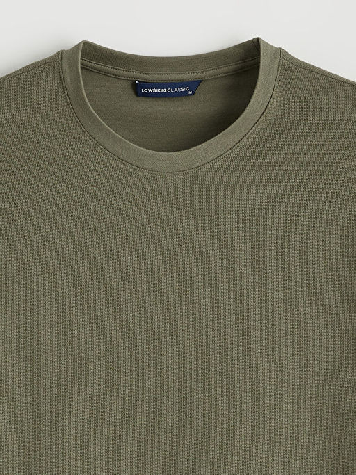 Bisiklet Yaka Uzun Kollu Erkek Ti??rt