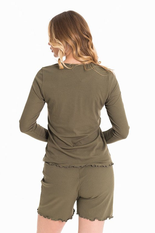 Костюм (футболка+шорты) М32146ВШа Хаки - Елена фото 5