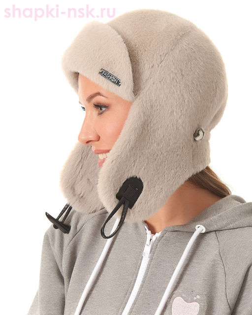 841/1-З Ушанка женская флис (56-58)