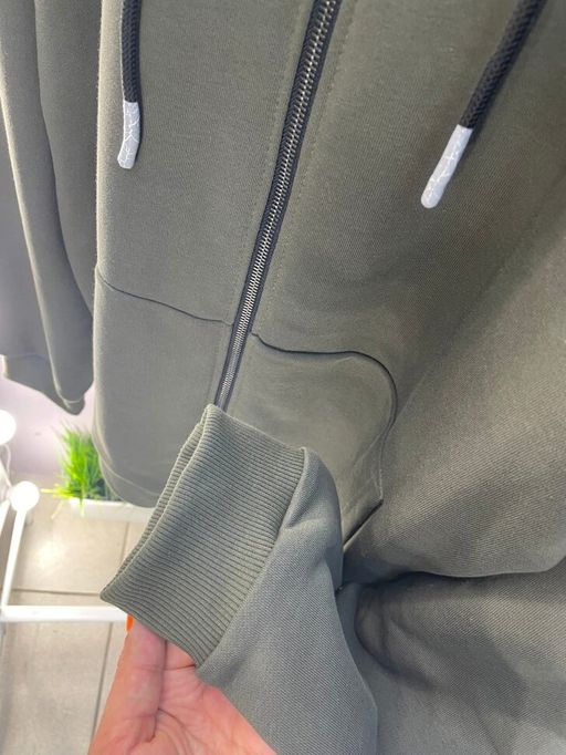 265ПМ Костюм мужской на молнии, хаки (3хнитка петля) - Knitka wear фото 5