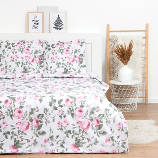 Постельное бельё Евро LoveLife Пионы: пододеяльник 200х217см+наволочка 70х70см-2шт, поплин, 125 г/м  фото 3