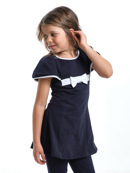 Футболка для девочки UD 1856 синий - Mini maxi фото 3