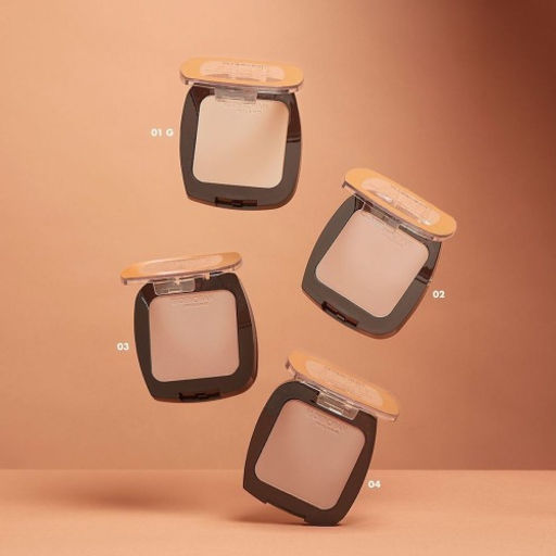 DEBORAH Тональная пудра-основа для лица 24ORE PERFECT COMPACT FOUNDATION, тон: 01G Светло-бежевый, 9г  фото 3