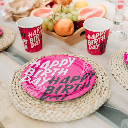Цена за 10 шт. Стакан бумажный Happy Birthday, 250 мл - Страна карнавалия фото 7