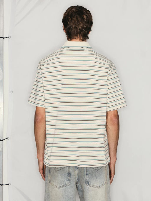 Футболка на молнии в полоску / Zarina фото 5