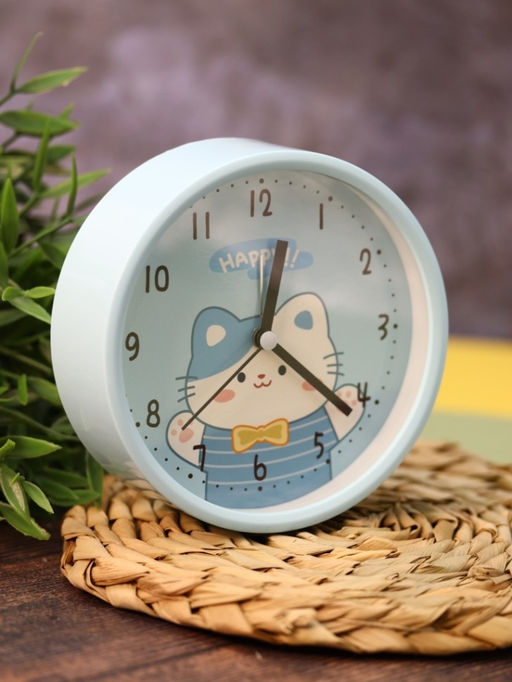Часы-будильник Playful cat, blue