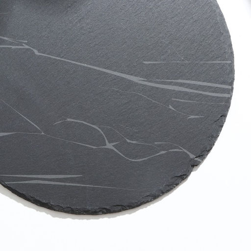 Доска для подачи из сланца Марбл S, d=20 см - Дорого внимание фото 3