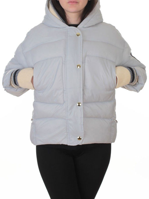 PE23-1 GRAY/LT. BLUE Куртка зимняя женская (150 гр. холлофайбер)