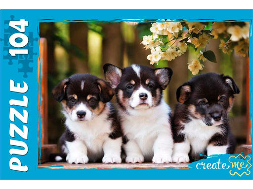 Puzzle 104 элемента "Забавные щенки №2" (П104-9934)