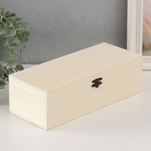 Шкатулка для росписи дерево «Прямоугольная», замок пряжка, 26×11×8 см