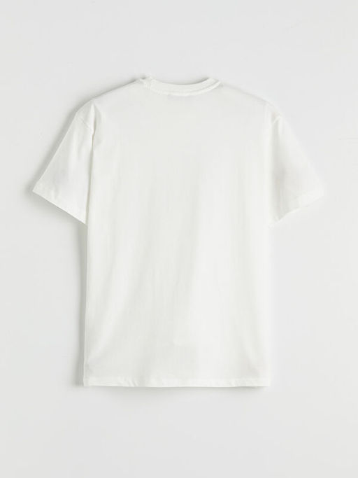 Bisiklet Yaka ?i?ek Aplikeli Bluz