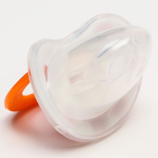 Соска - пустышка силиконовая ортодонтическая Крошка Я «Божья коровка», от 0 мес., с колпачком, оранжевый