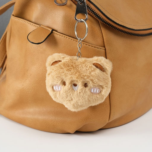 Брелок для ключей на кольце Пушистик. Мишка, на сумку, рюкзак, пищалка, 7.5?9?2.5 см