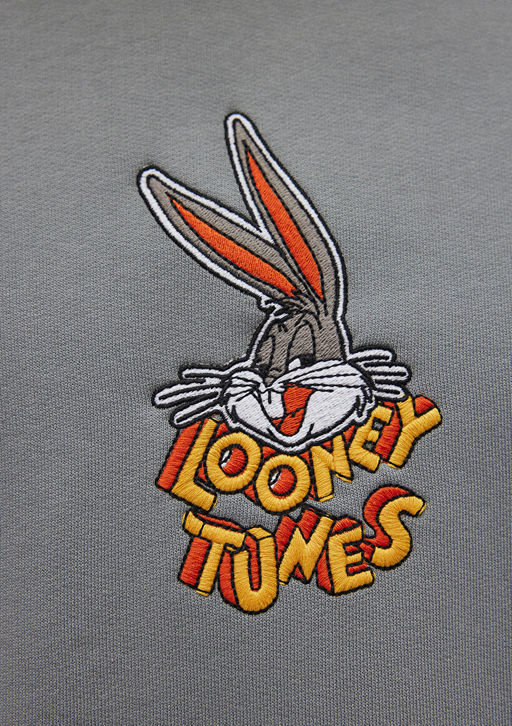 Bugs Bunny Bask?l? Gri Sweatshirt - Mavi фото 7