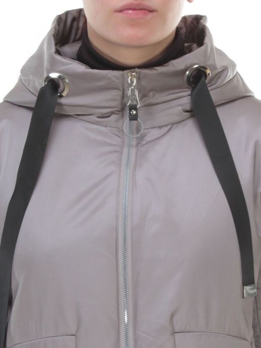 BM-929 GRAY Куртка демисезонная женская COSEEMI (100 гр. синтепон) - Фабричный китай фото 10