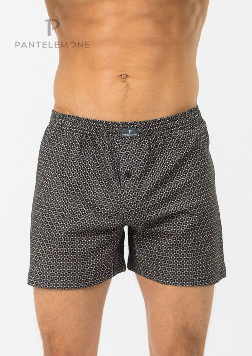 Мужские трусы-боксеры PMBB-397 Геометрия бежевая - Pantelemone фото 3