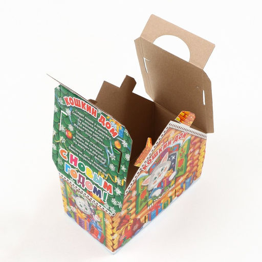 Цена за 5 шт. Подарочная коробка Кошкин дом, 22,5 х 23 х 12,5 см - Simaland фото 7