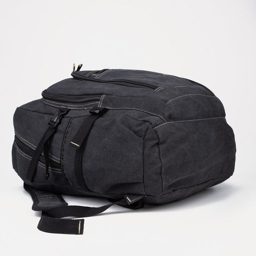 Рюкзак туристический, 60 л, отдел на молнии, наружный карман, цвет черный - Simaland фото 3