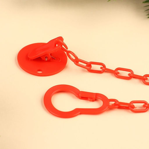 Держатель для пустышки Крошка Я Наше счастье, на цепочке, цвет красный  фото 2