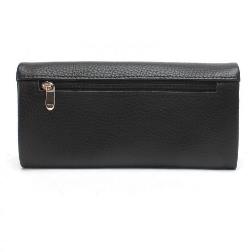 Портмоне женское Croco-ПР-806 натуральная кожа 2 отд, 5 карм, черный флотер (40) 236754  фото 2